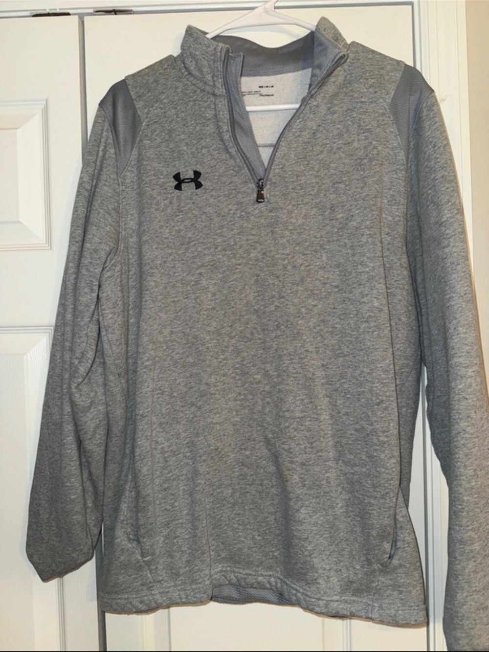 Under Armour Men's Light Grey Half-Zip Performance Sweater